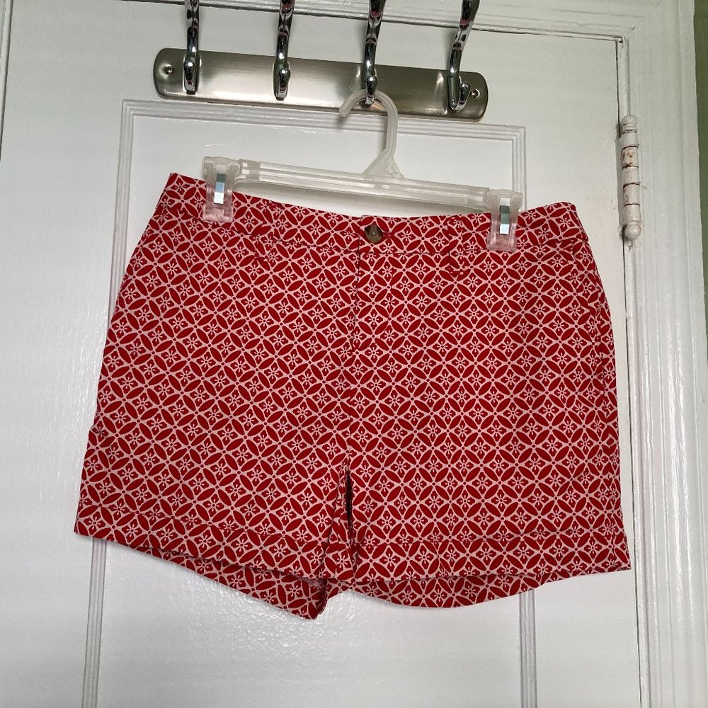 Faded Glory Red shorts with pattern